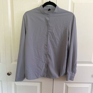5 for $25! Dusty Gray Button-Up Shirt